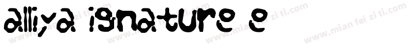 Malliya Signature Re字体转换
